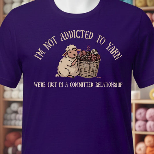 Not Addicted Purple T-Shirt.jpg