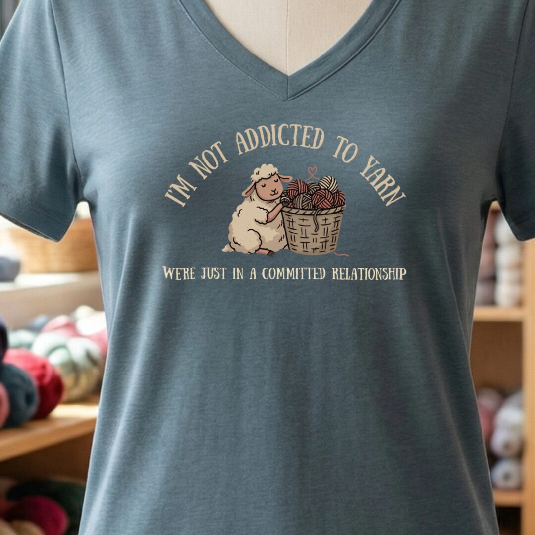 Not Addicted Slate V Neck.jpg