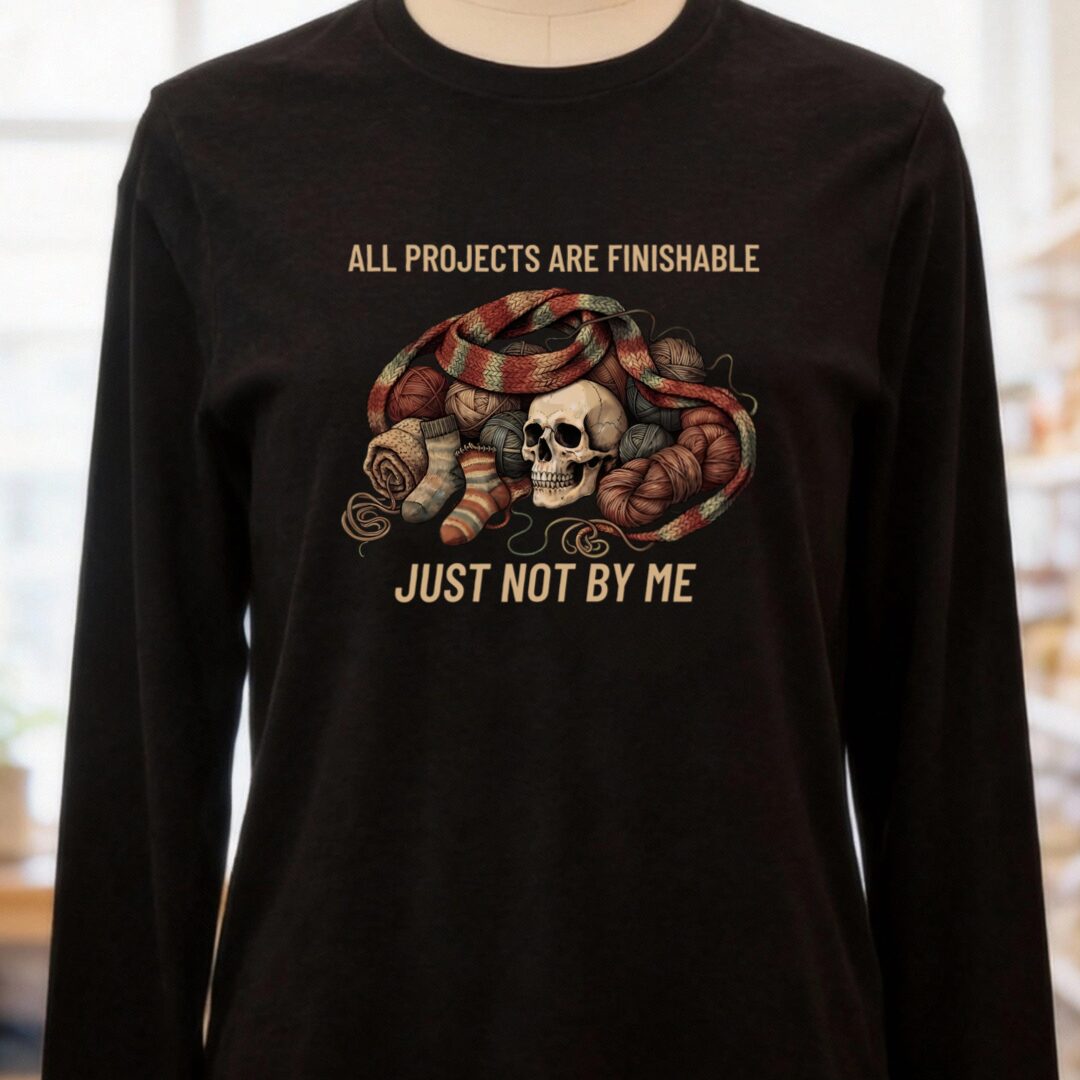 Not By Me Long Sleeve Tee Black t-shirt