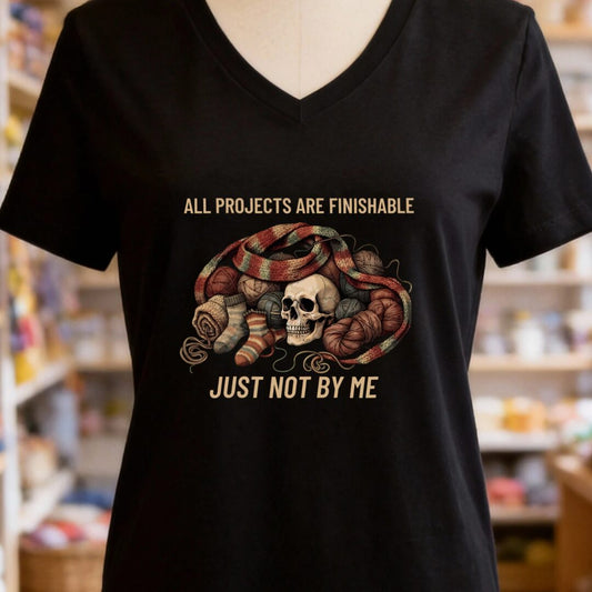 Not By Me Black V Neck.jpg