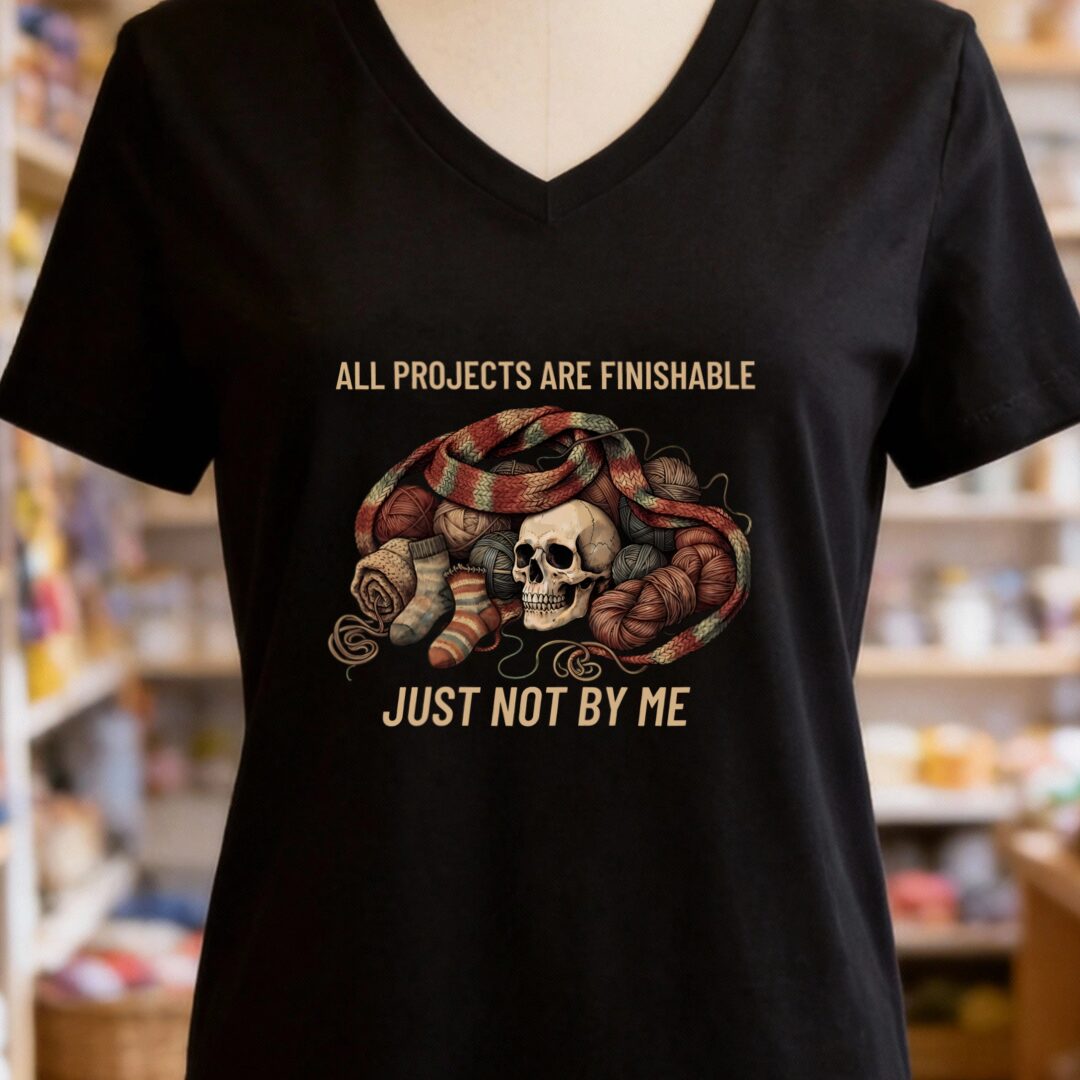 Not By Me V-Neck T-Shirt Black t-shirt