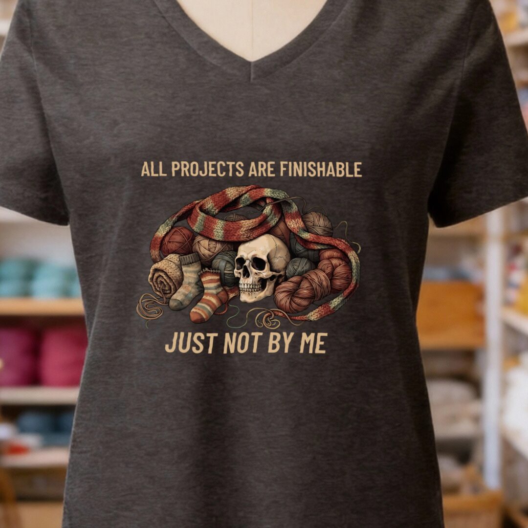 Not By Me V-Neck T-Shirt Dark Grey t-shirt