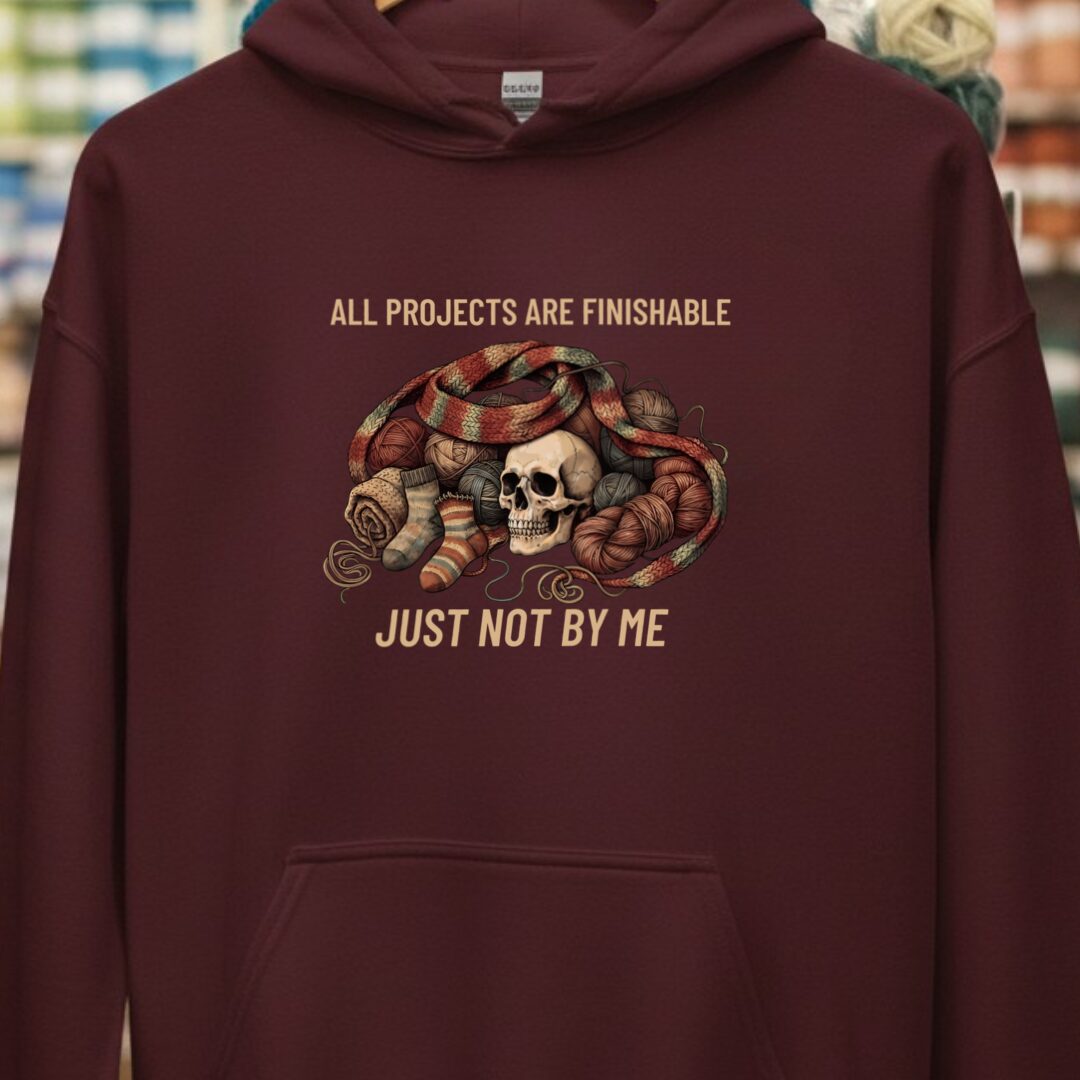 Not By Me Maroon Hoodie.jpg