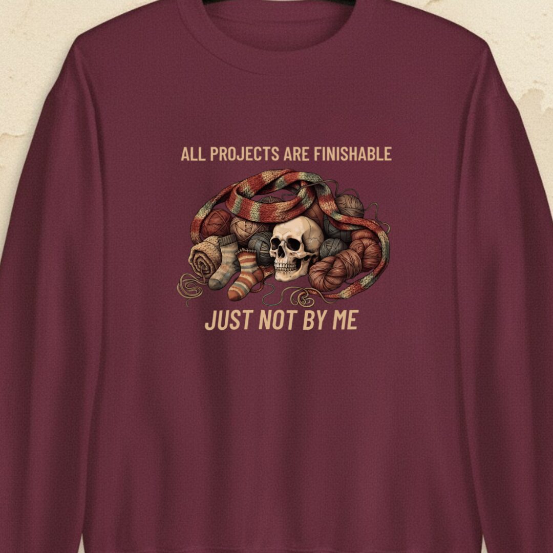 Not By Me Maroon Sweatshirt.jpg