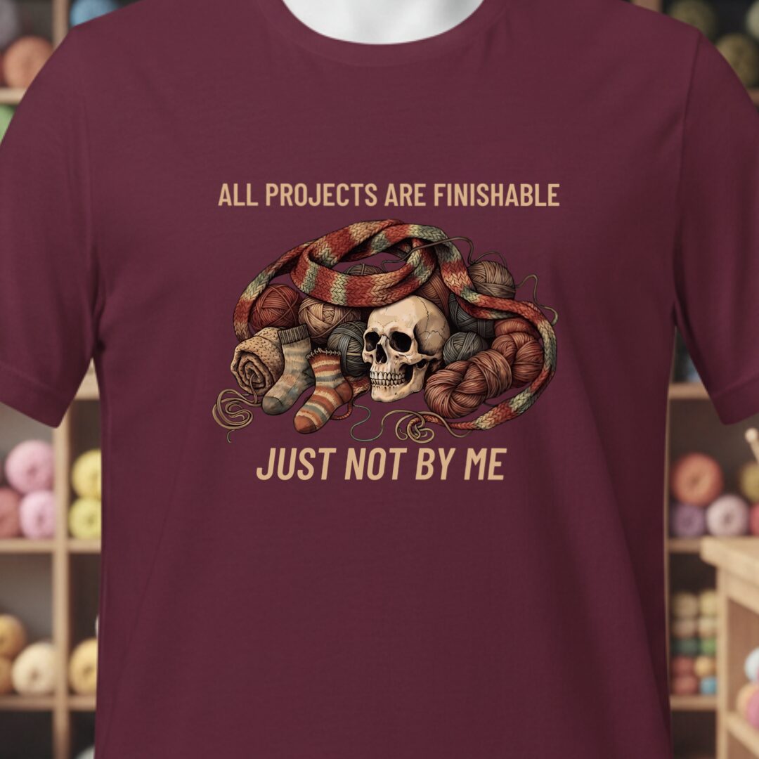 Not By Me T-Shirt Maroon t-shirt