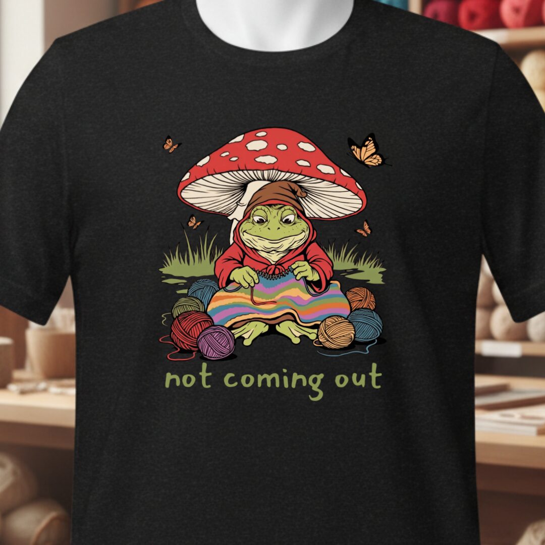 Not Coming Out T-Shirt Black t-shirt