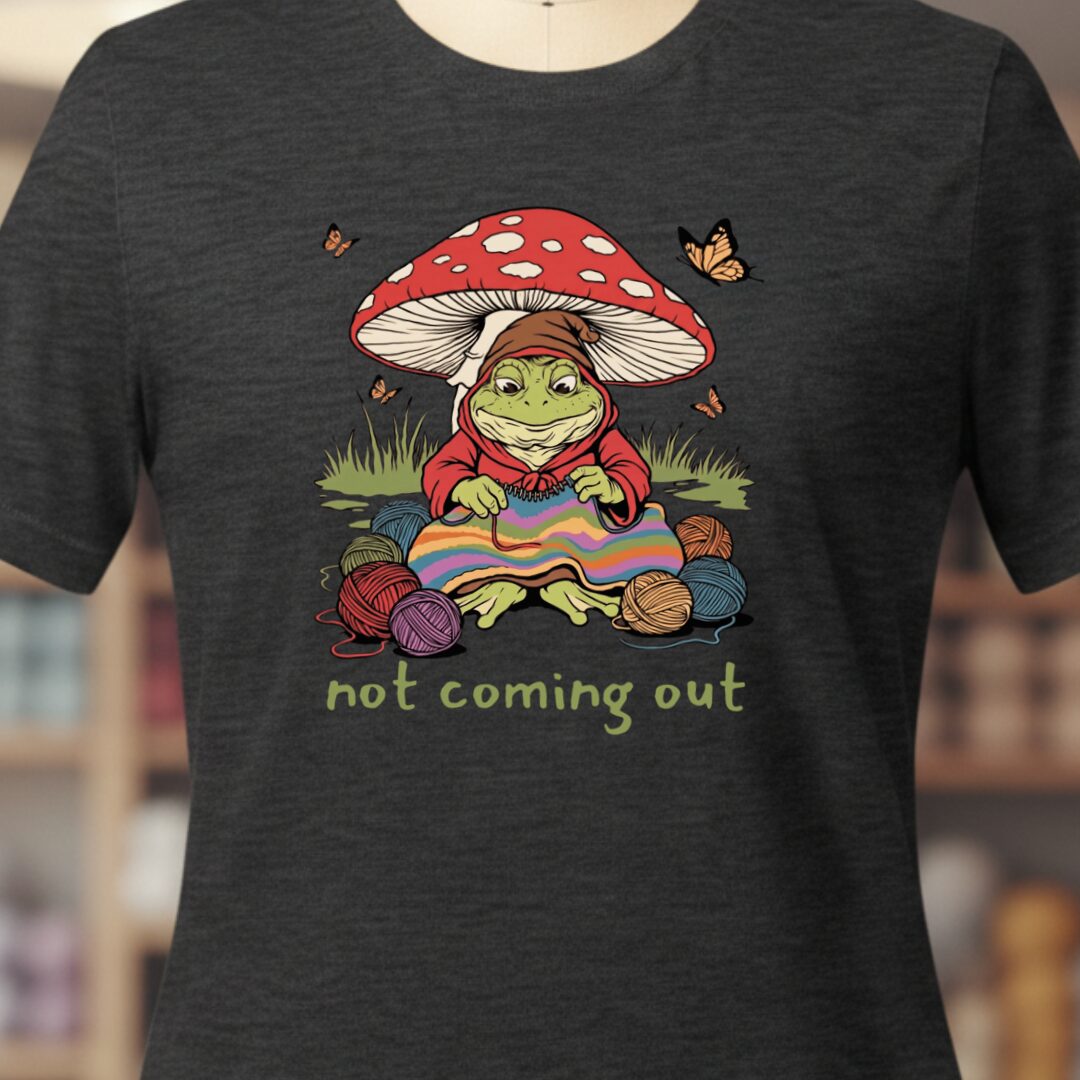 Not Coming Out T-Shirt Dark Grey t-shirt