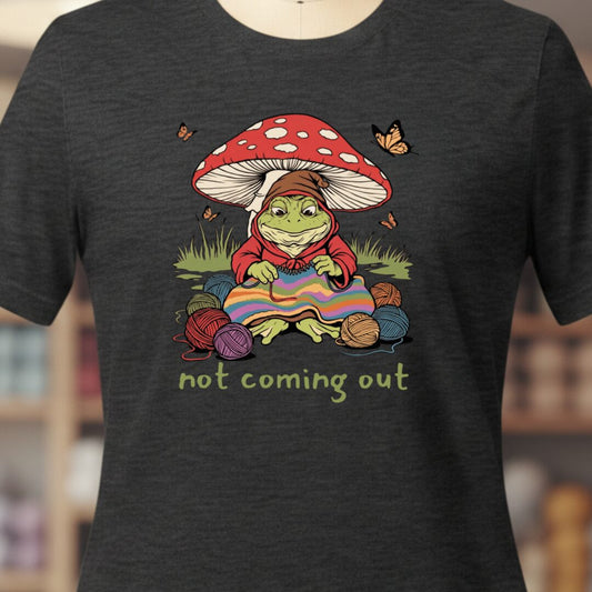 Not Coming Out T-Shirt Dark Grey t-shirt