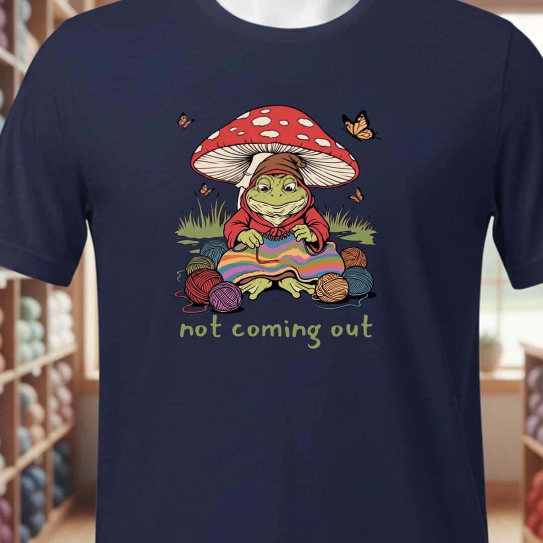 Not Coming Out T-Shirt Navy t-shirt