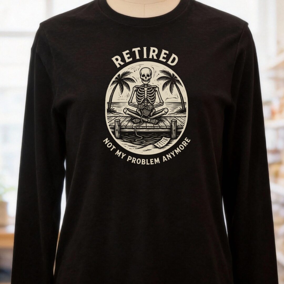 Not My Problem Black Long Sleeve Tee.jpg