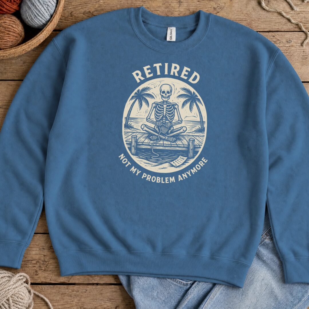 Not My Problem Indigo Blue Sweatshirt.jpg