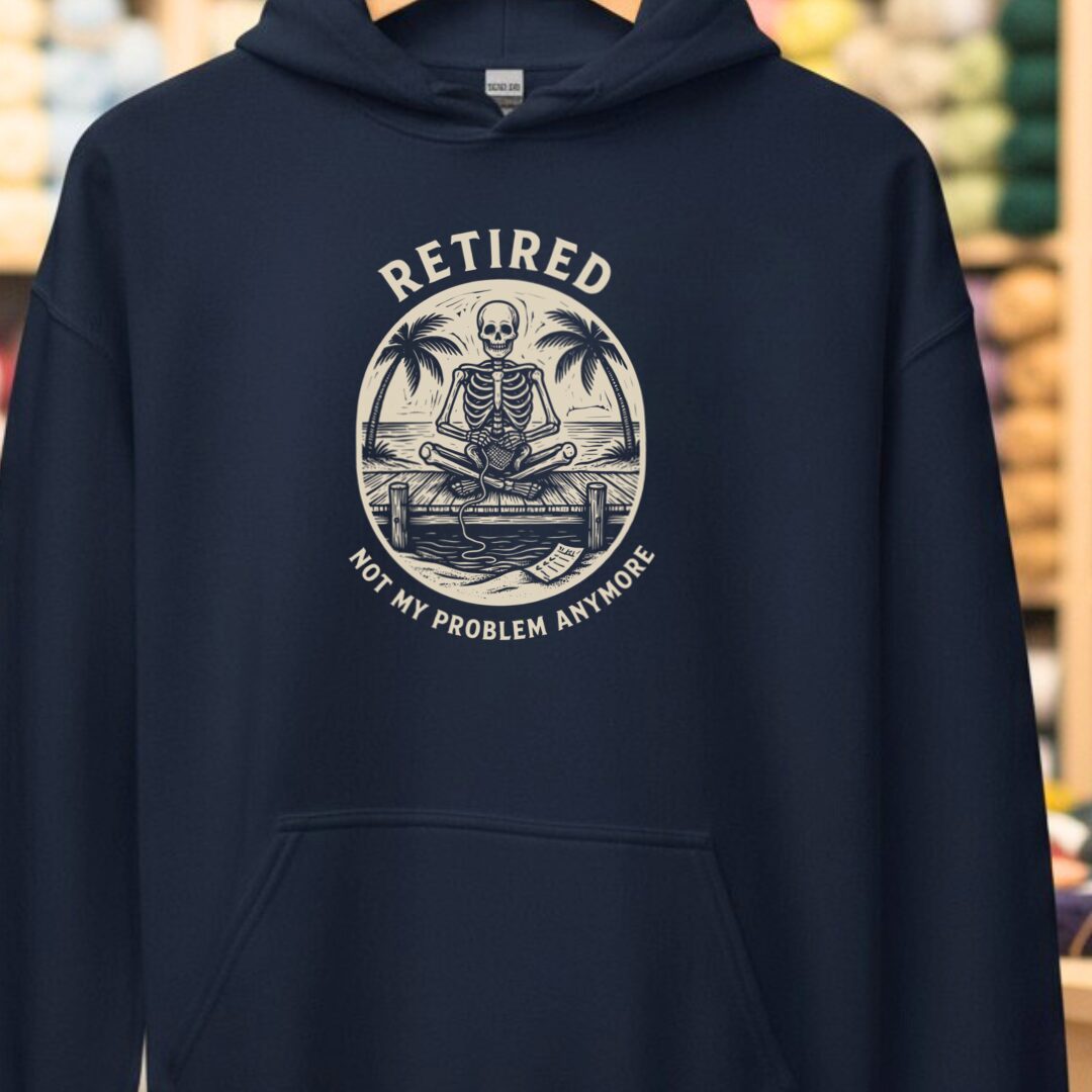 Not My Problem Navy Hoodie.jpg