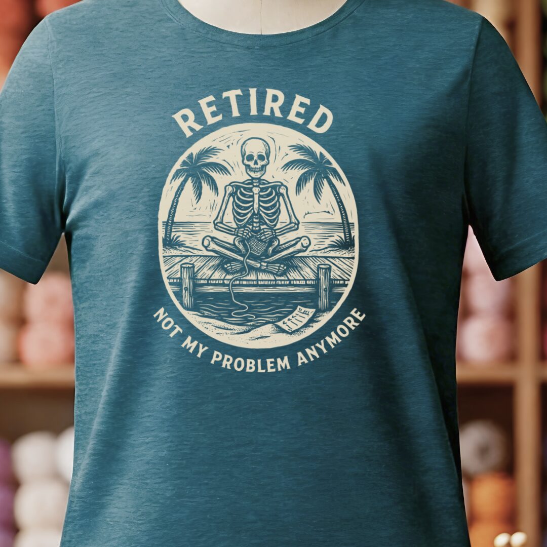 Not My Problem Teal Blue T-Shirt.jpg