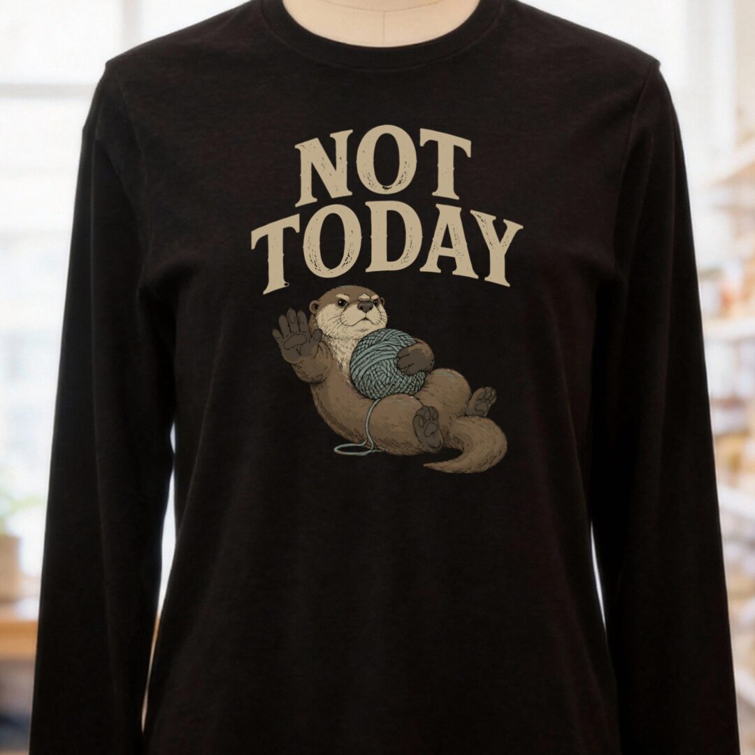 Not Today Black Long Sleeve Tee.jpg