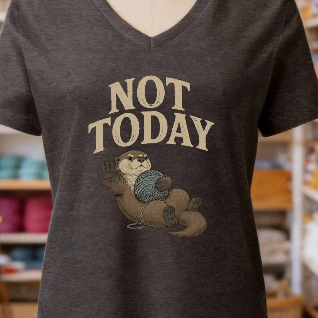Not Today Dark Grey V Neck.jpg