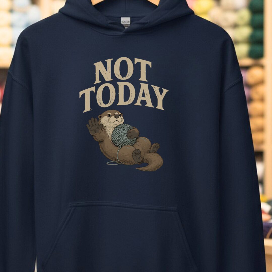Not Today Navy Hoodie.jpg