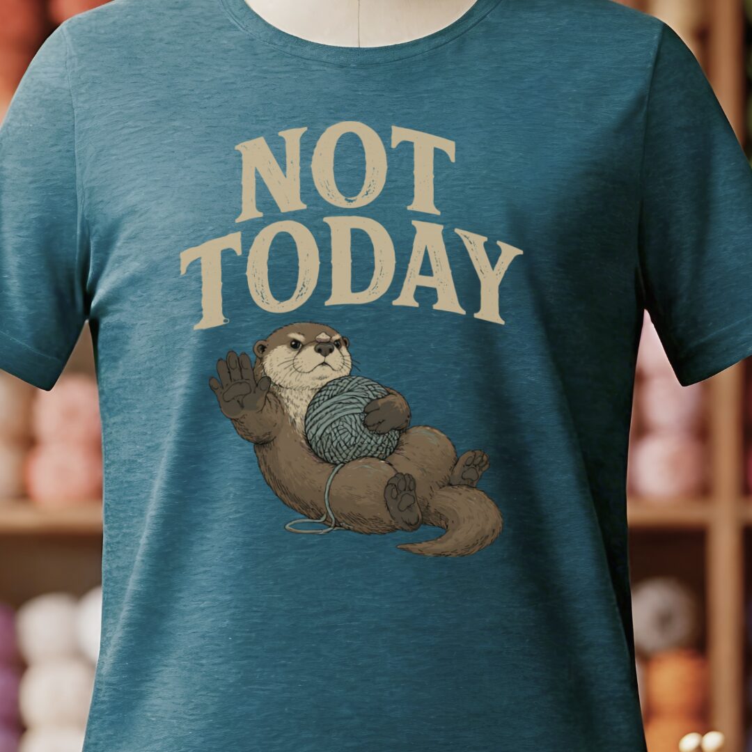 Not Today Teal Blue T-Shirt.jpg