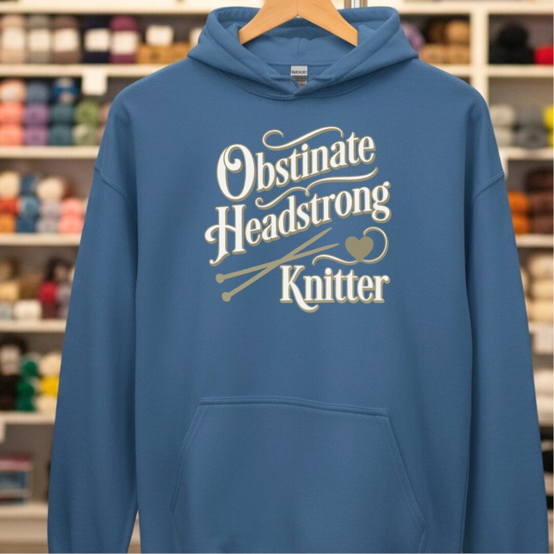Obstinate Headstrong Knitter Indigo Blue Hoodie.jpg