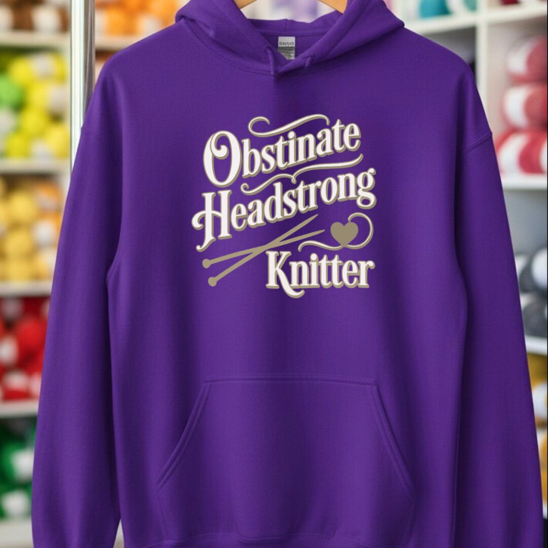 Obstinate Headstrong Knitter Purple Hoodie.jpg