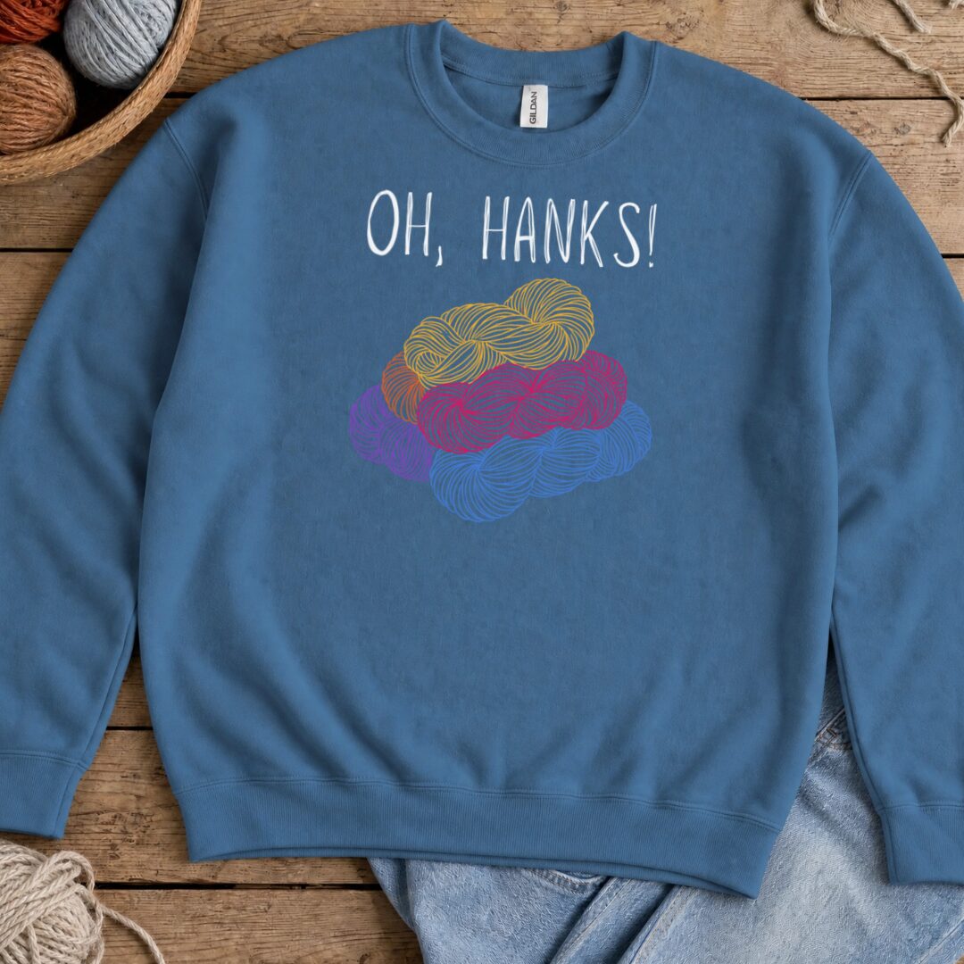Oh Hanks Sweatshirt Indigo Blue t-shirt