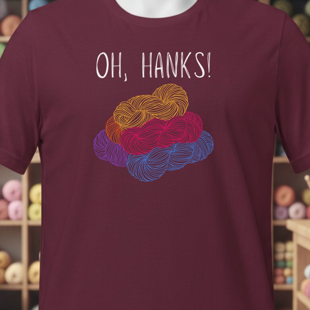 Oh Hanks T-Shirt Maroon t-shirt