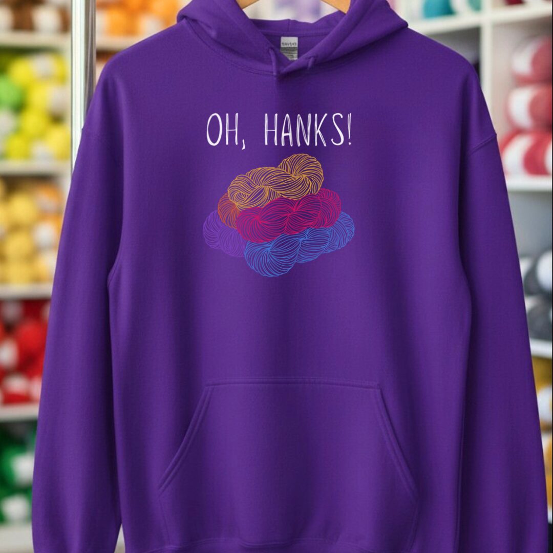 Oh Hanks Hoodie Purple t-shirt