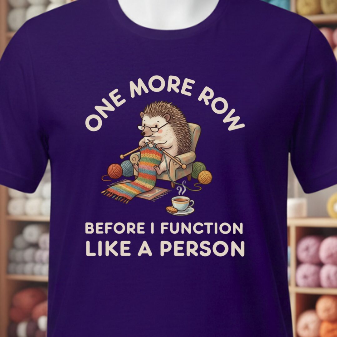 One More Row T-Shirt Purple t-shirt
