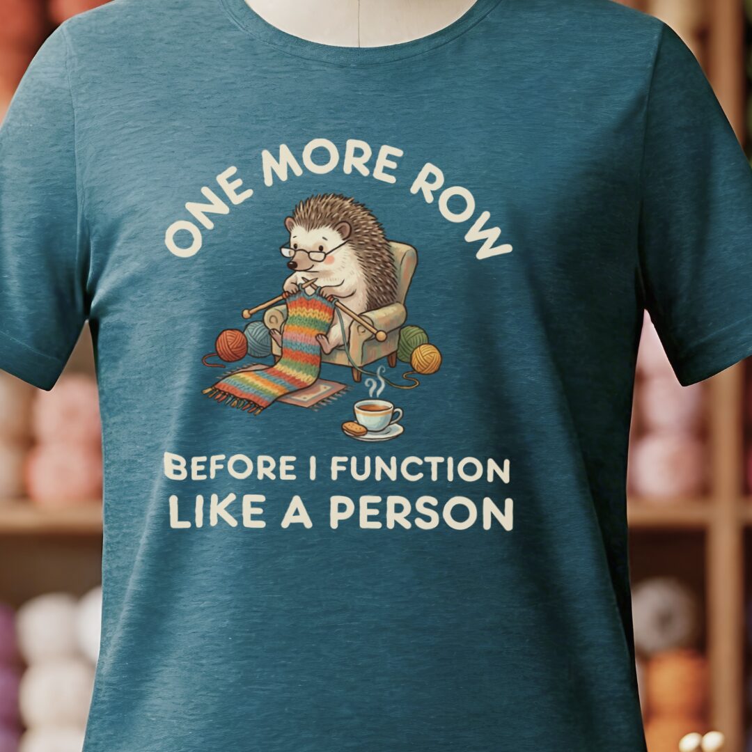 One More Row T-Shirt Teal Blue t-shirt