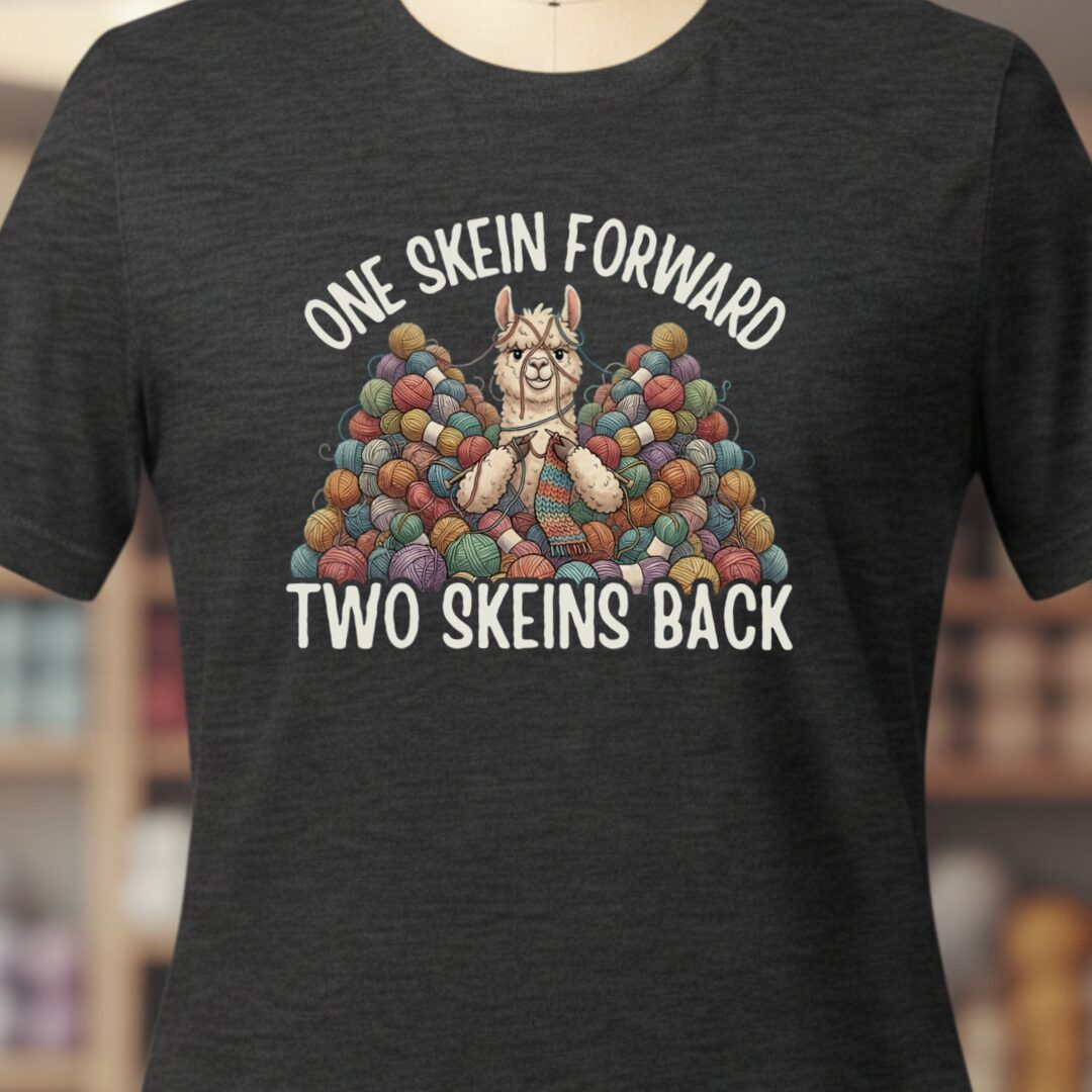 One Skein Forward T-Shirt Dark Grey t-shirt