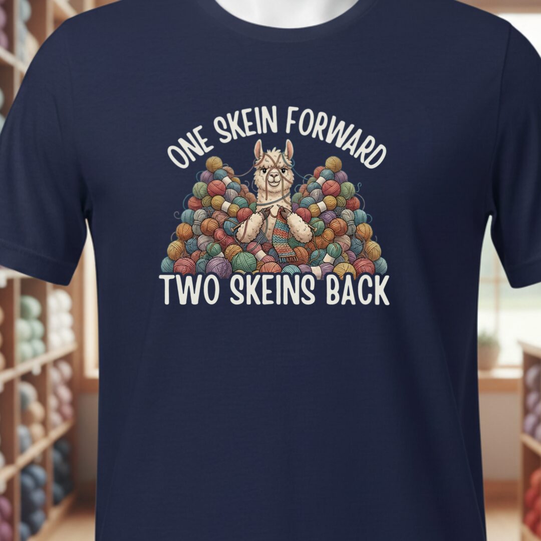 One Skein Forward T-Shirt Navy t-shirt