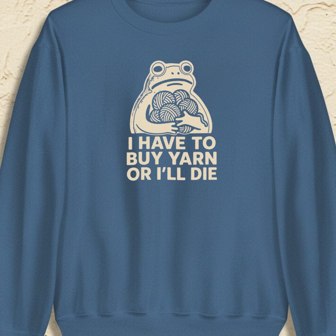 Or I'll Die Indigo Blue Sweatshirt.jpg