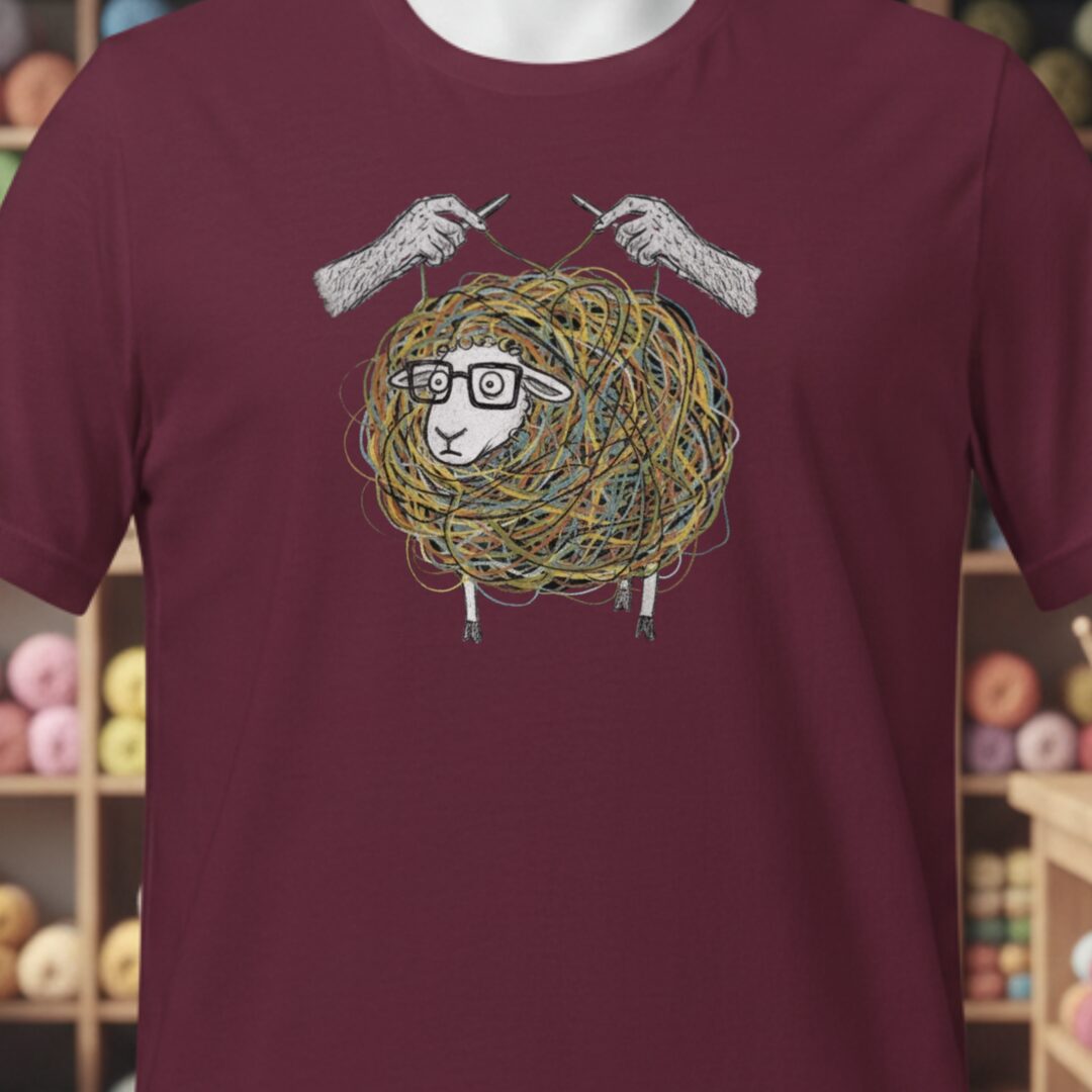 Organise the Chaos T-Shirt Maroon t-shirt