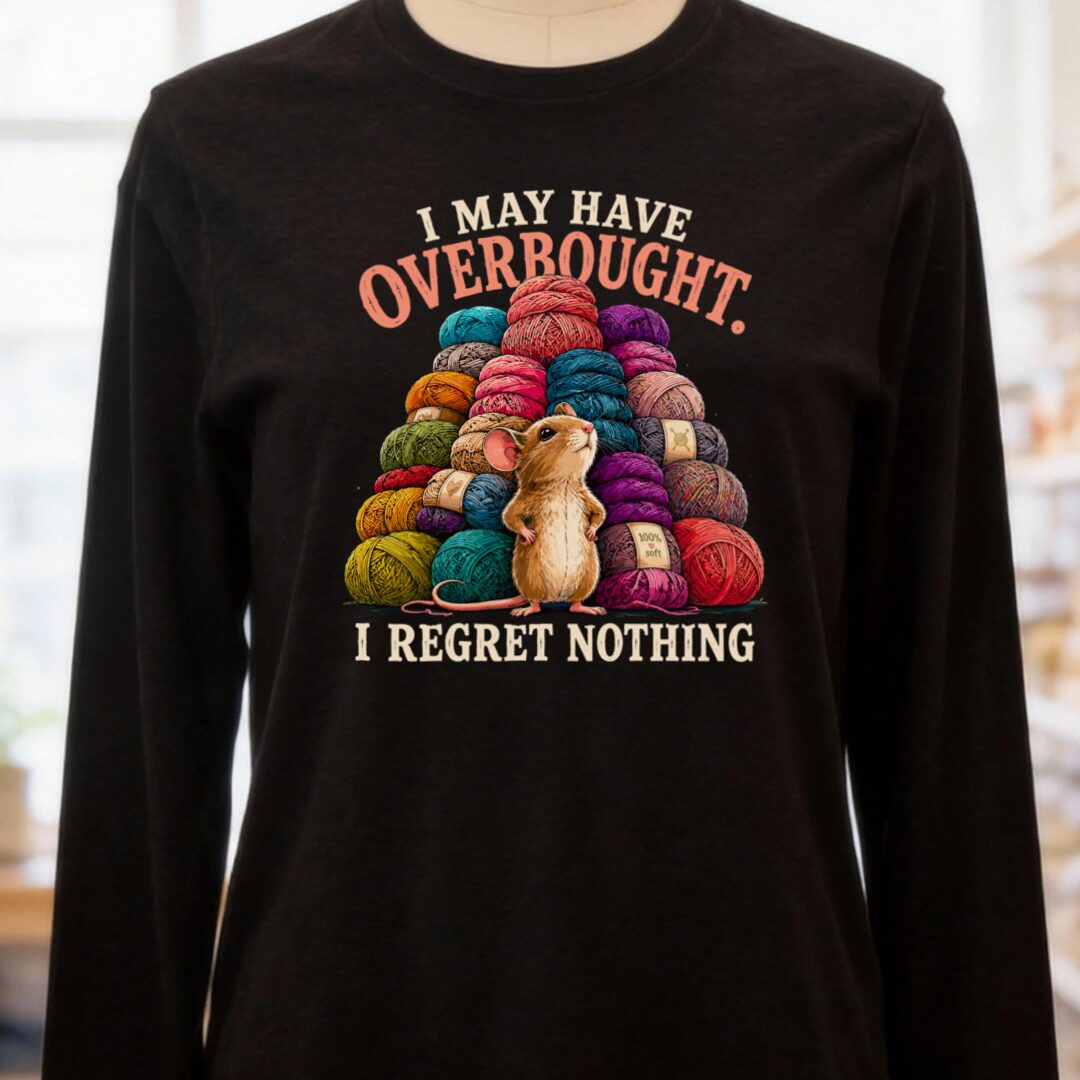 Overbought Long Sleeve Tee Black t-shirt
