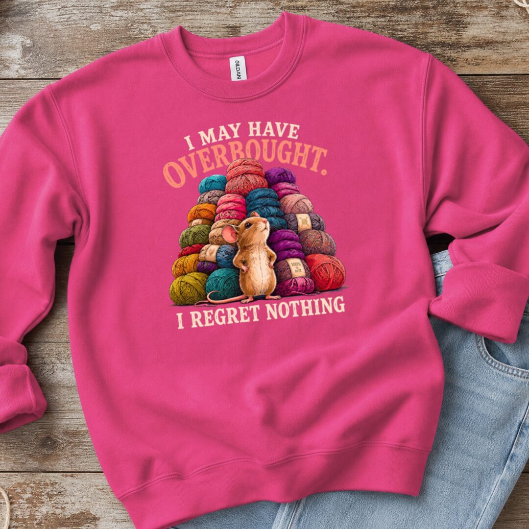 Overbought Sweatshirt Bright Pink t-shirt