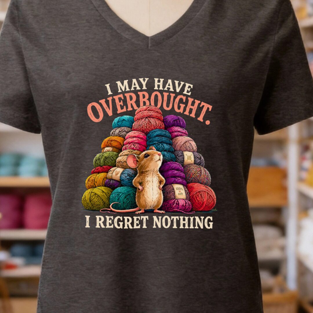 Overbought V-Neck T-Shirt Dark Grey t-shirt