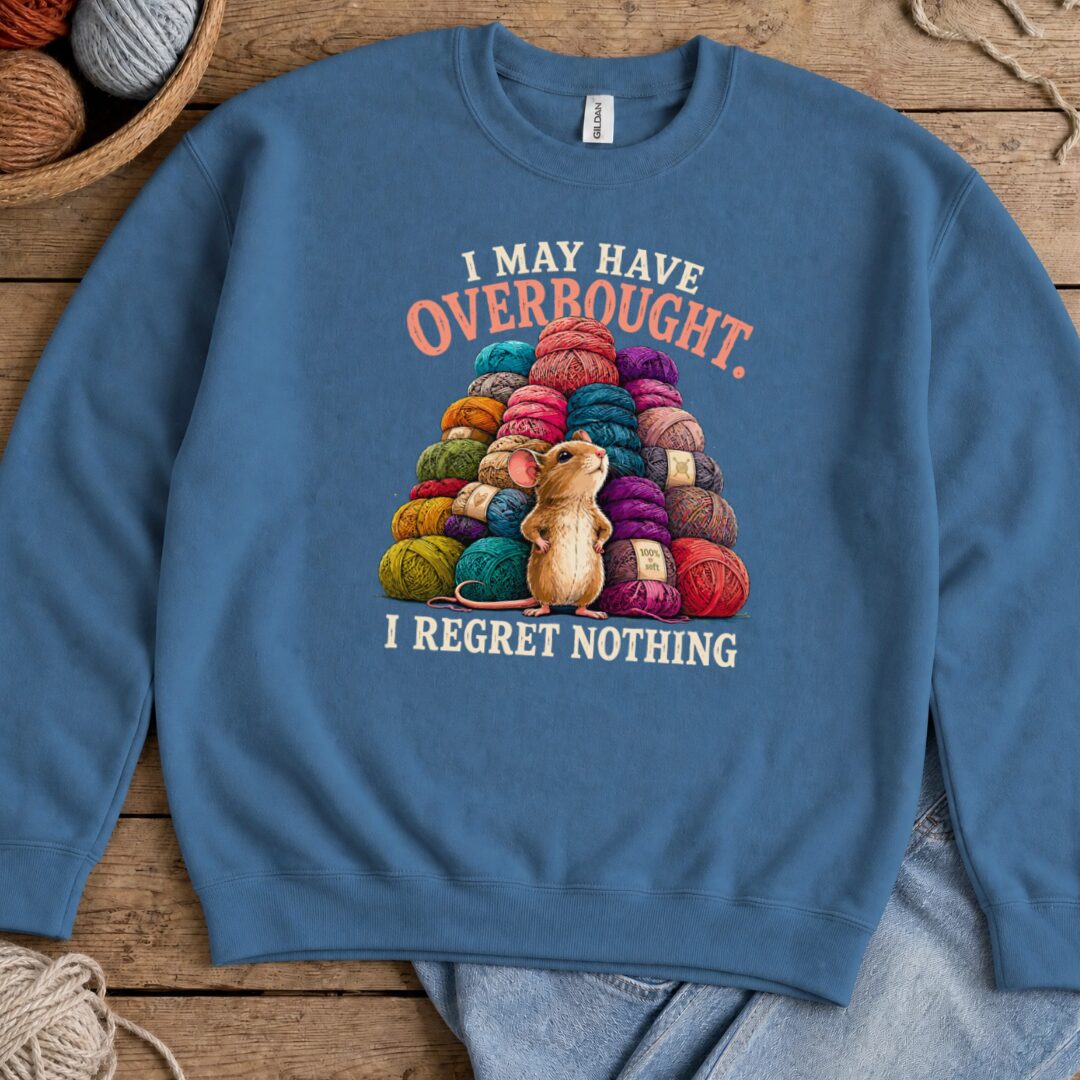 Overbought Sweatshirt Indigo Blue t-shirt