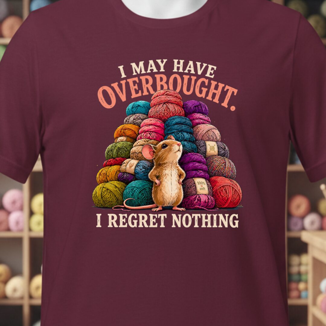 Overbought T-Shirt Maroon t-shirt