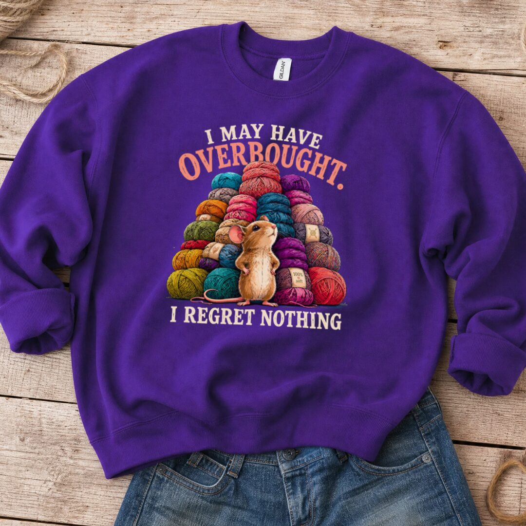 Overbought Sweatshirt Purple t-shirt