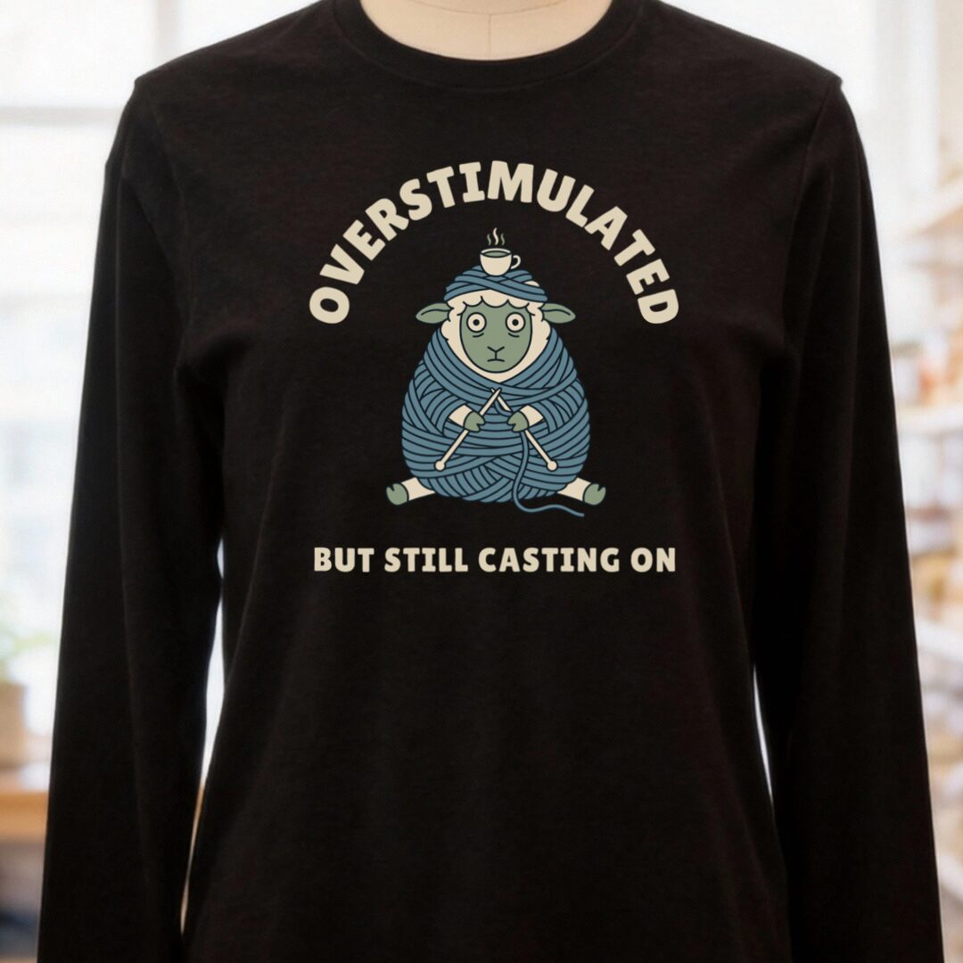 Overstimulated Long Sleeve Tee Black t-shirt