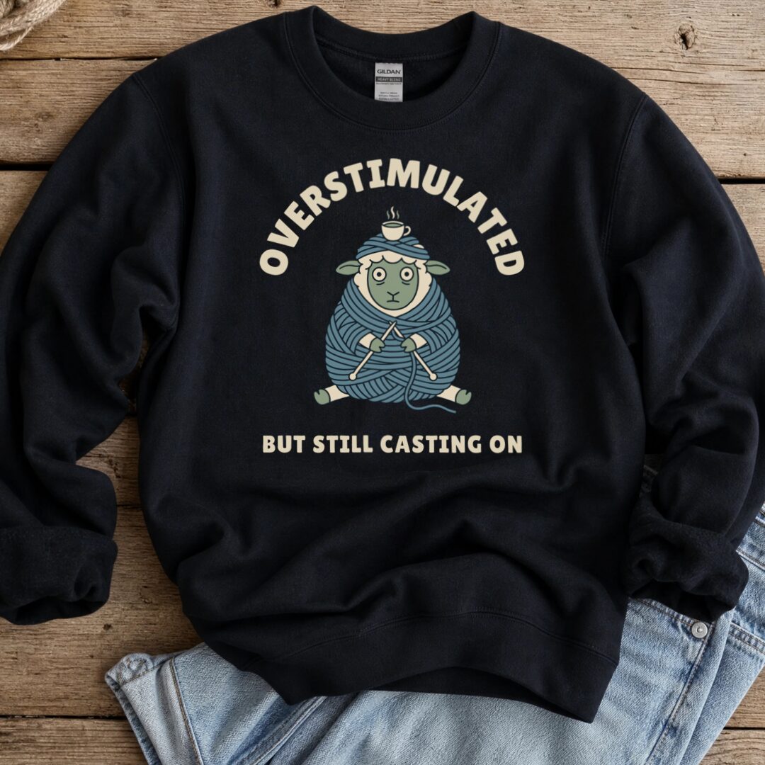 Overstimulated Sweatshirt Black t-shirt