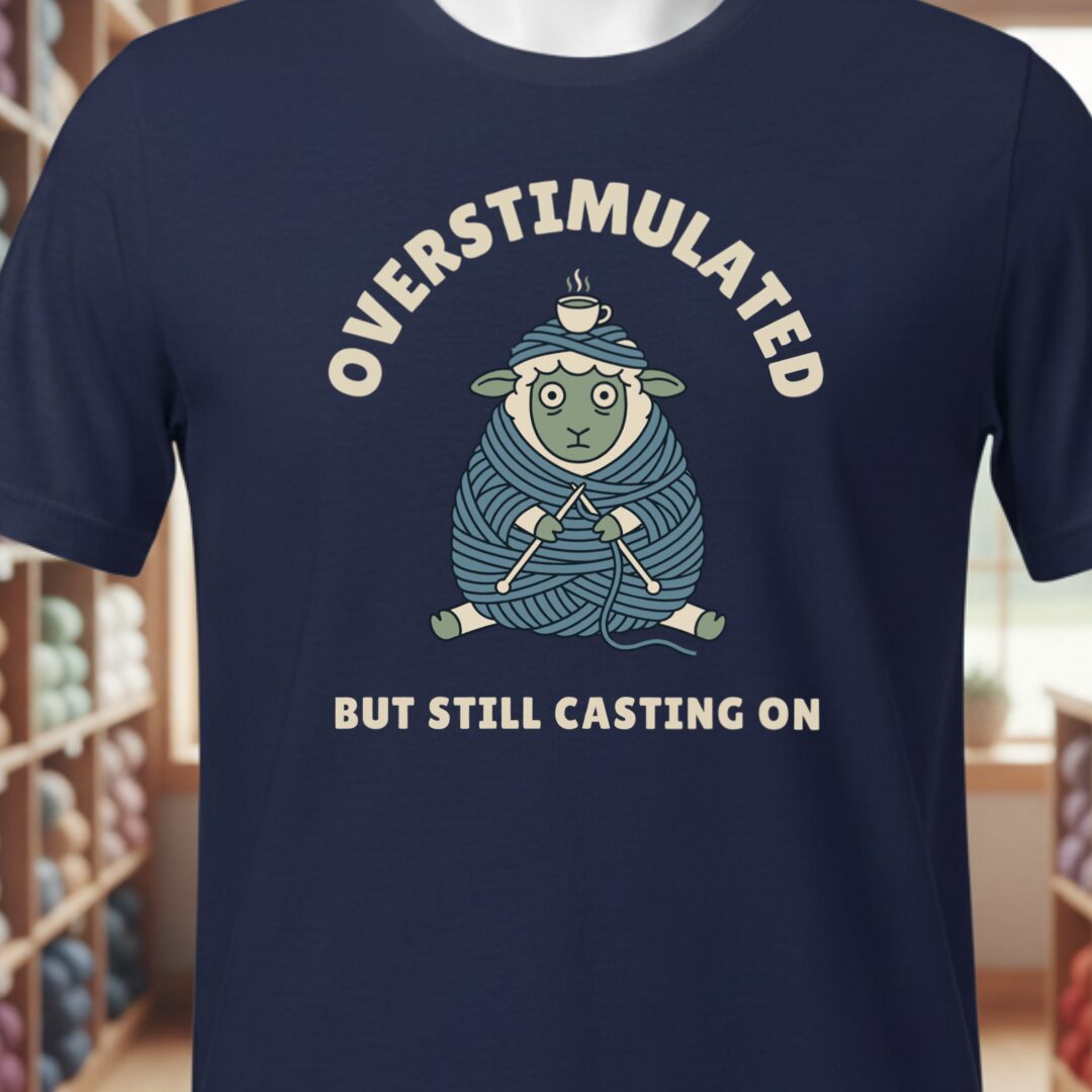 Overstimulated T-Shirt Navy t-shirt