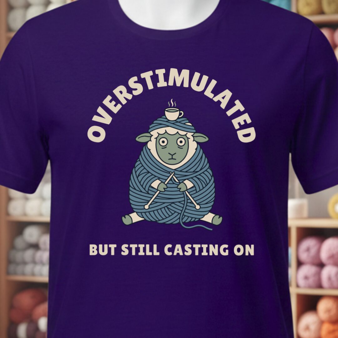 Overstimulated T-Shirt Purple t-shirt