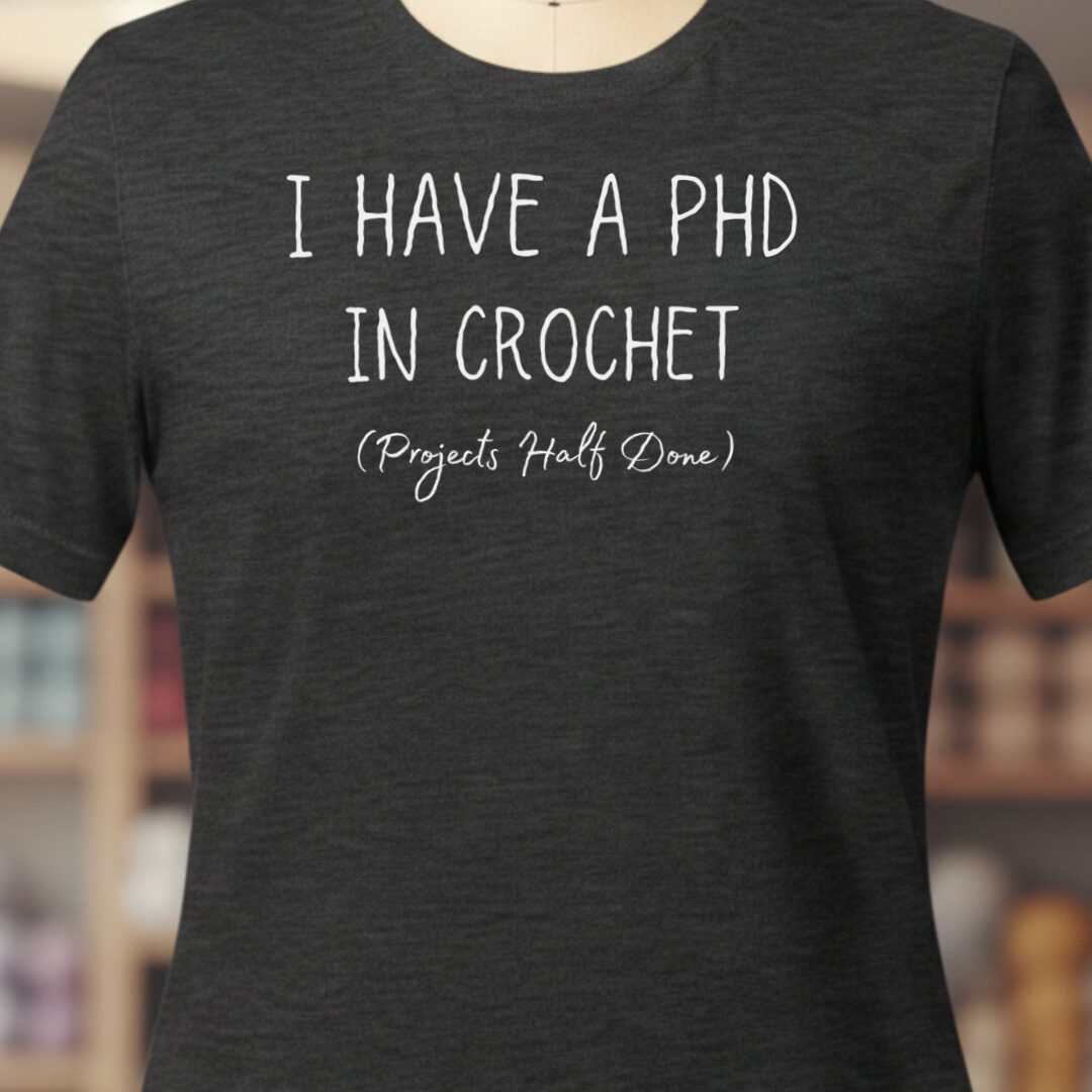 PHD In Crochet T-Shirt Dark Grey t-shirt