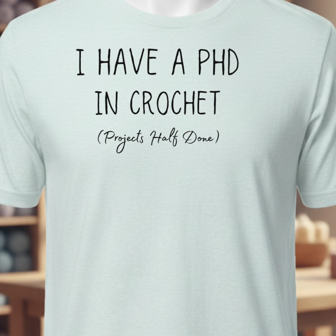 PHD In Crochet T-Shirt Ice Blue t-shirt