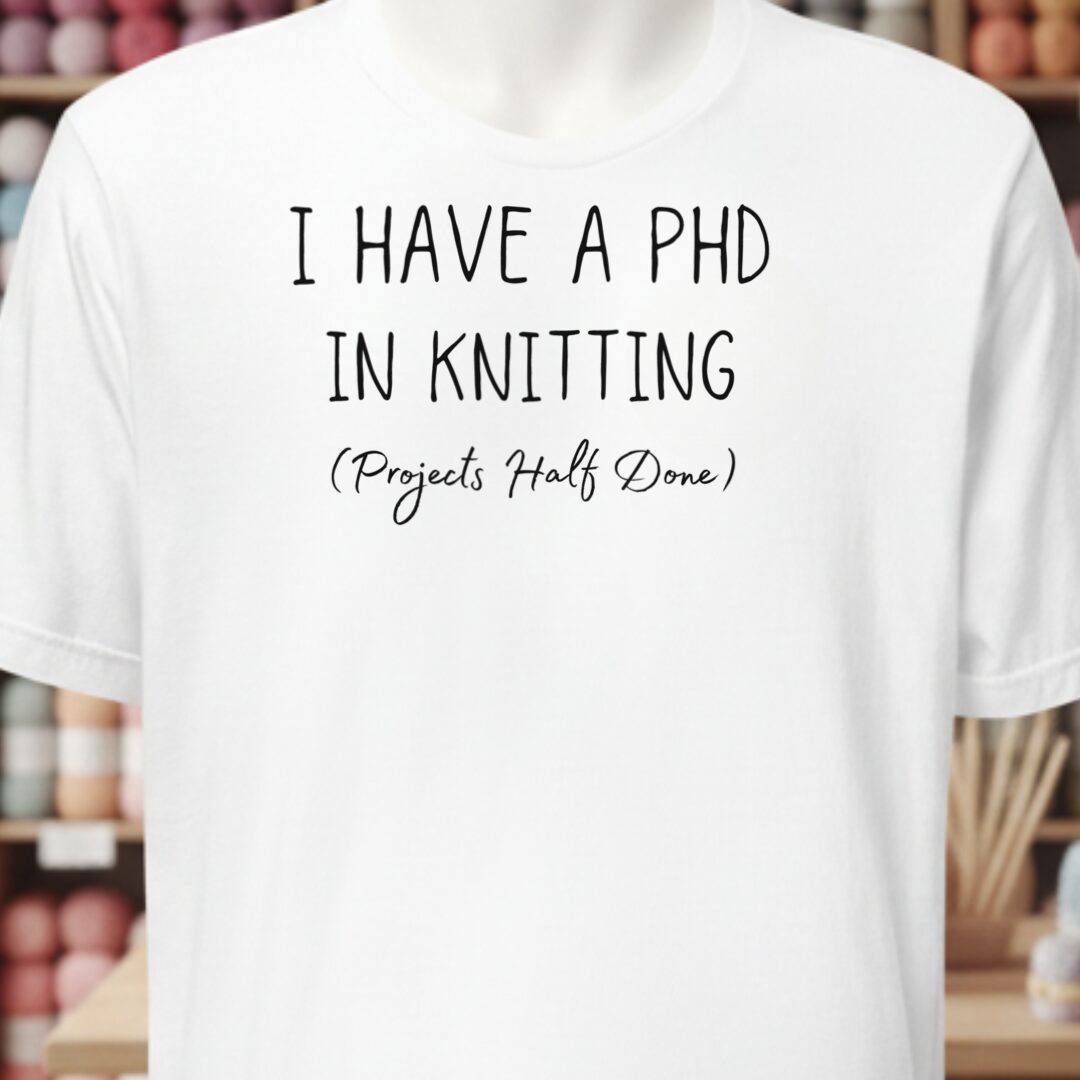 PHD In Knitting T-Shirt White t-shirt