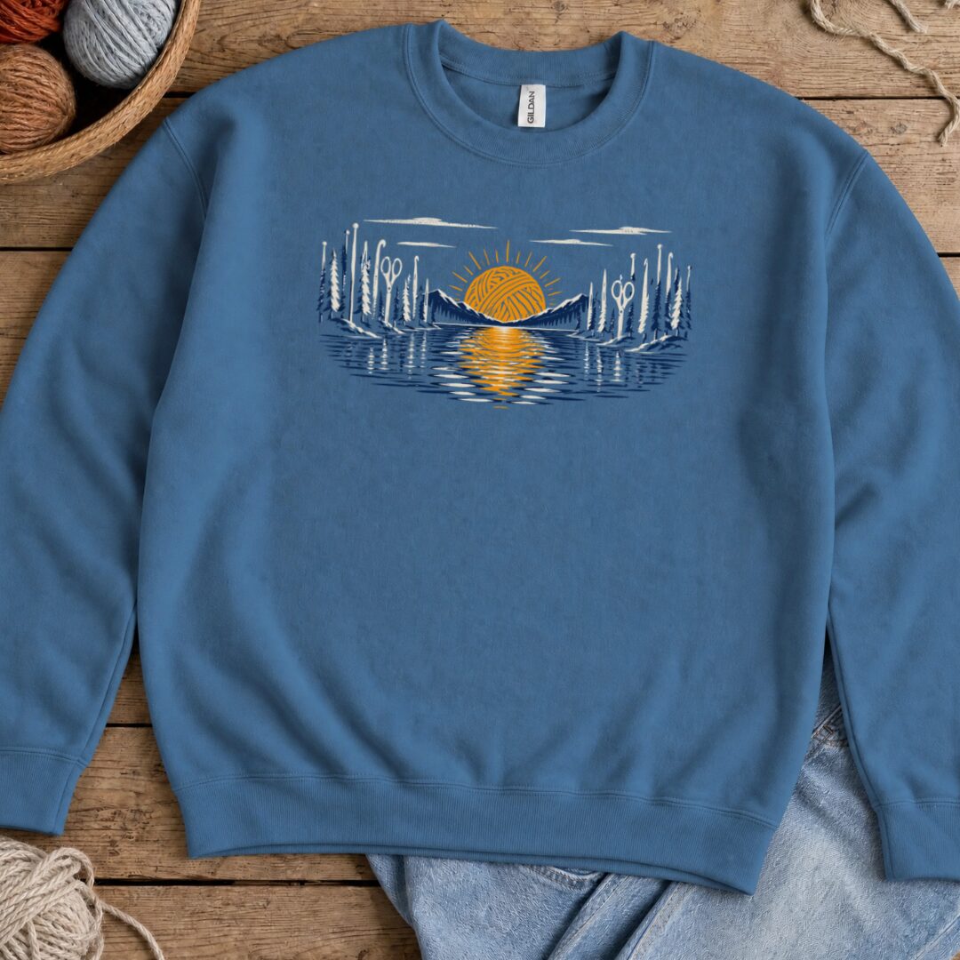 Perfect Day Sweatshirt Indigo Blue t-shirt