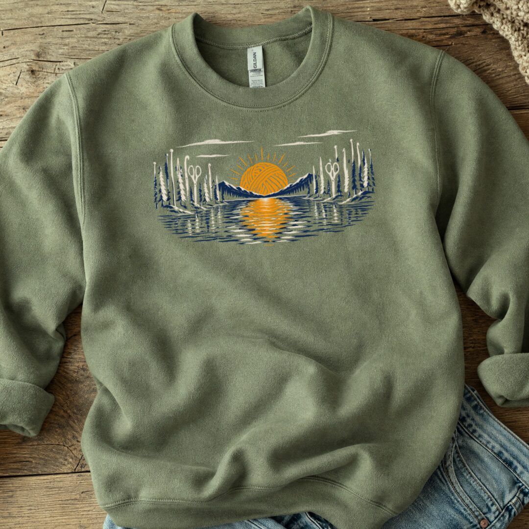 Perfect Day Sweatshirt Military Green t-shirt