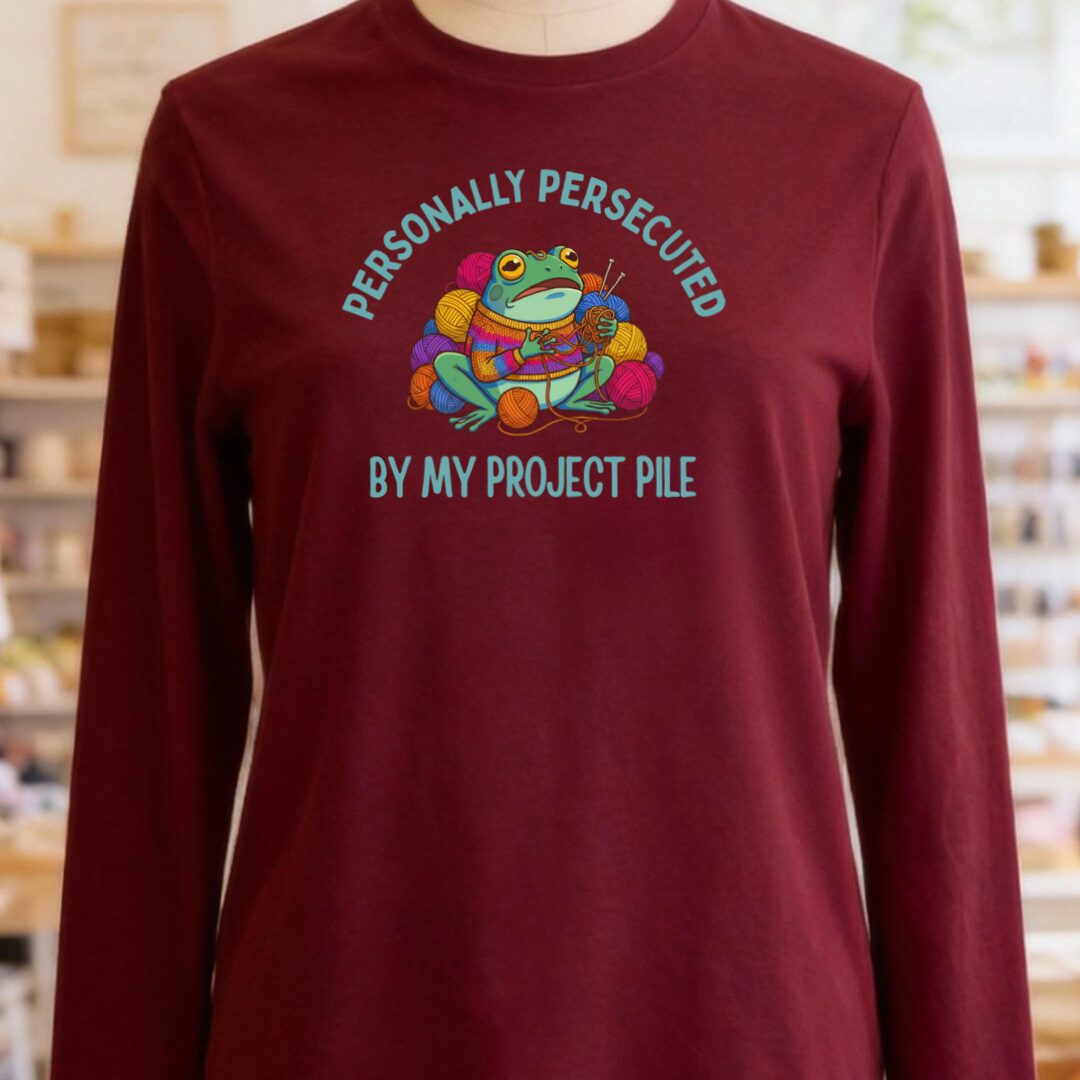 Persecuted Long Sleeve Tee Maroon t-shirt