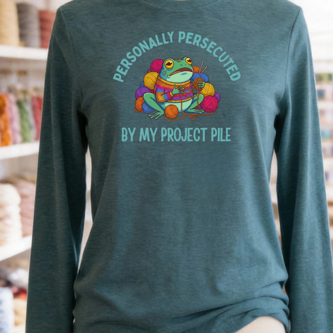 Persecuted Long Sleeve Tee Teal Blue t-shirt