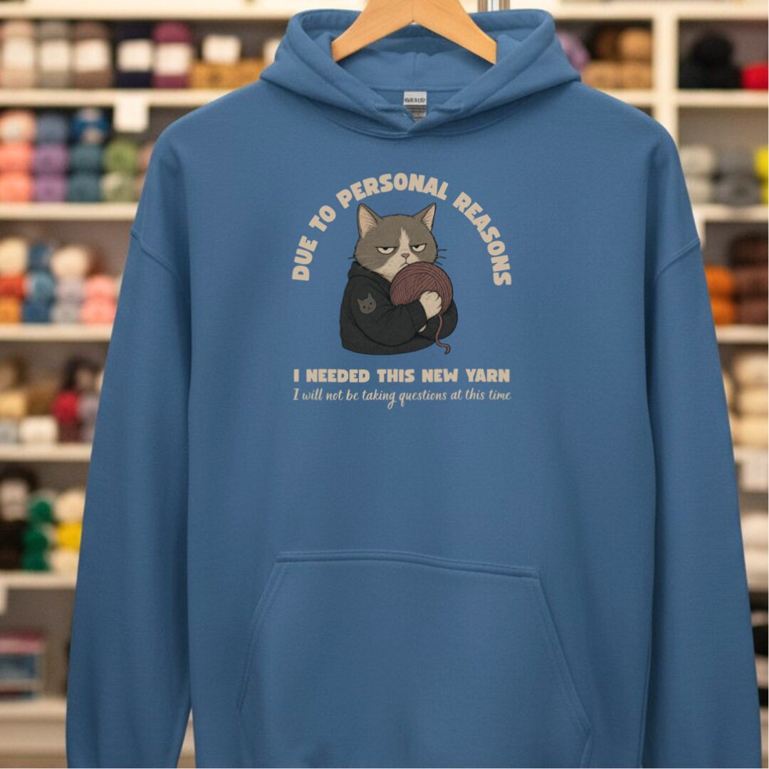 Personal Reasons Hoodie Indigo Blue t-shirt